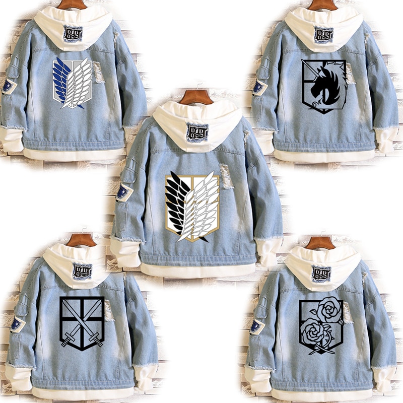 Autumn Winter Men Attack On Titan Hooded Jacket
