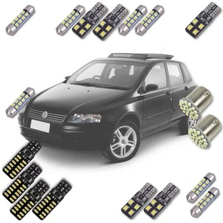 Kit Lâmpadas Led Interna Fiat Stilo Sporting 2007 a 2011