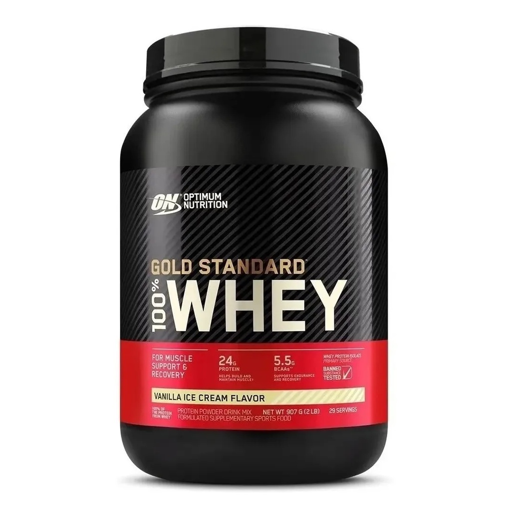 Whey Protein Gold Standard 2lb (907g) On – Baunilha