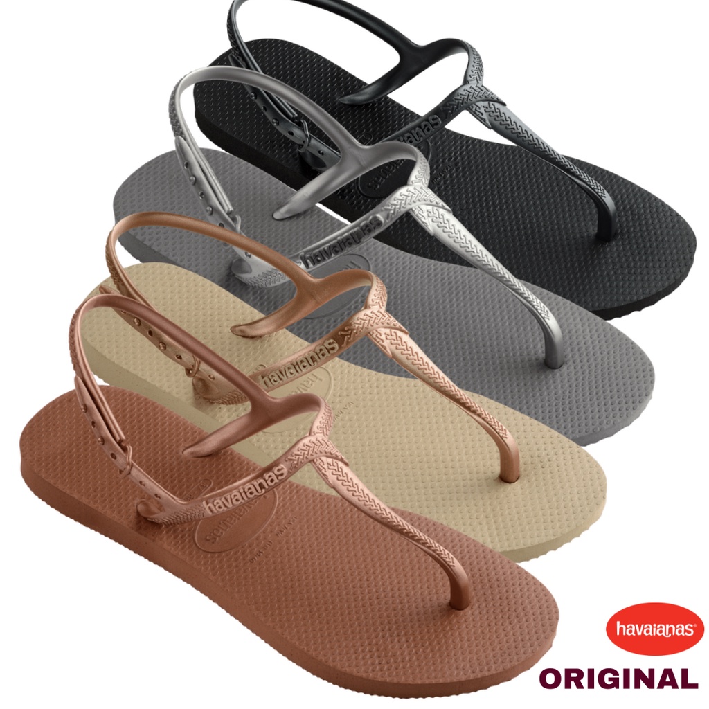 Sandalia havaiana hot sale fechada feminina