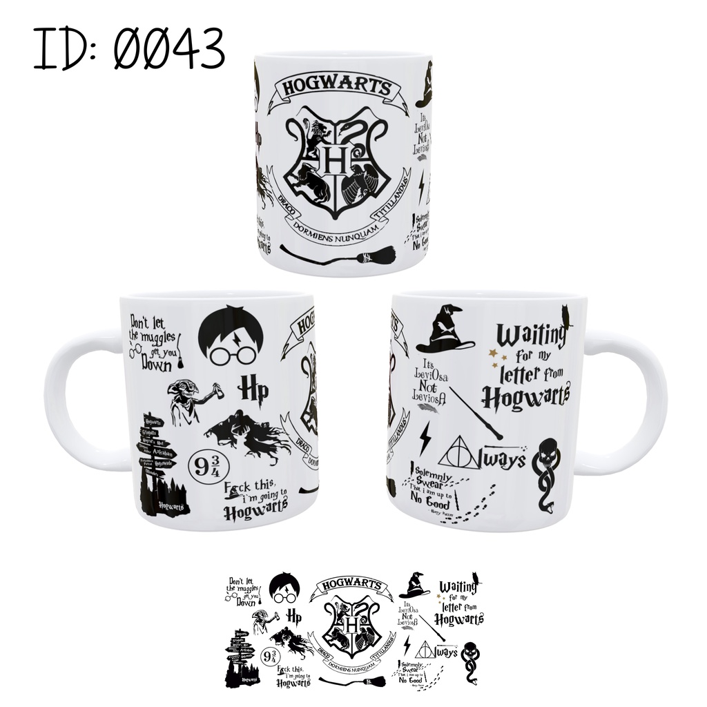 Caneca Feitiços Harry Potter HP Potterhead ID0042