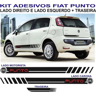Adesivo Kit Faixas Adesivo Fiat Punto Lateral E Traseira Kit