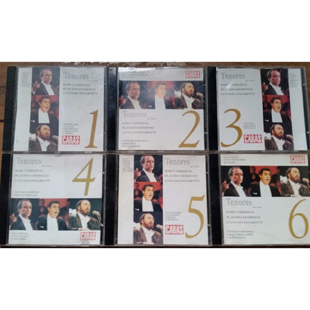 Coleção 6 Cds Originais Tenores Ao Vivo Caras Completa | Shopee Brasil