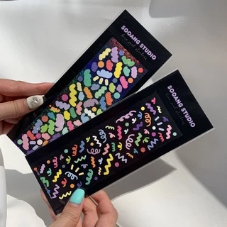 [SOOANG STUDIO] Party fetti/Holographic Korean stickers