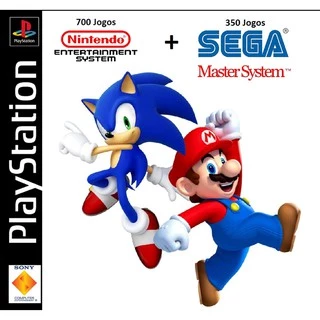 700 Jogos NES Nintendinho + 350 Jogos Master System para PlayStation Ps1 Ps One