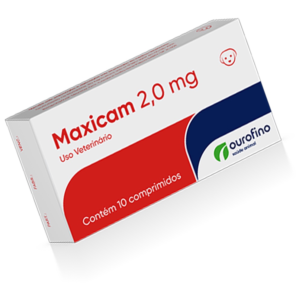 Maxicam 2mg 10 Comprimidos - Ourofino Pet | Shopee Brasil