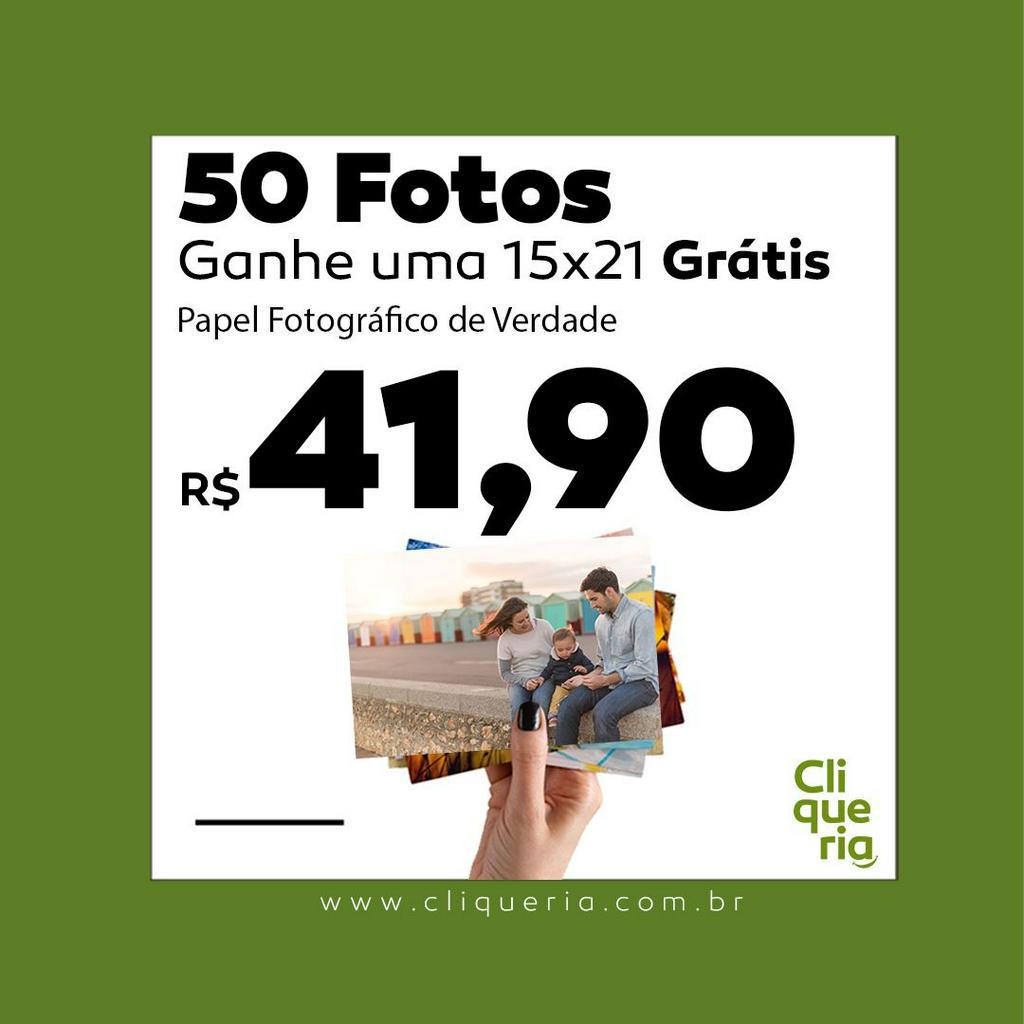 Pacote 50 Fotos Revelação 10x15