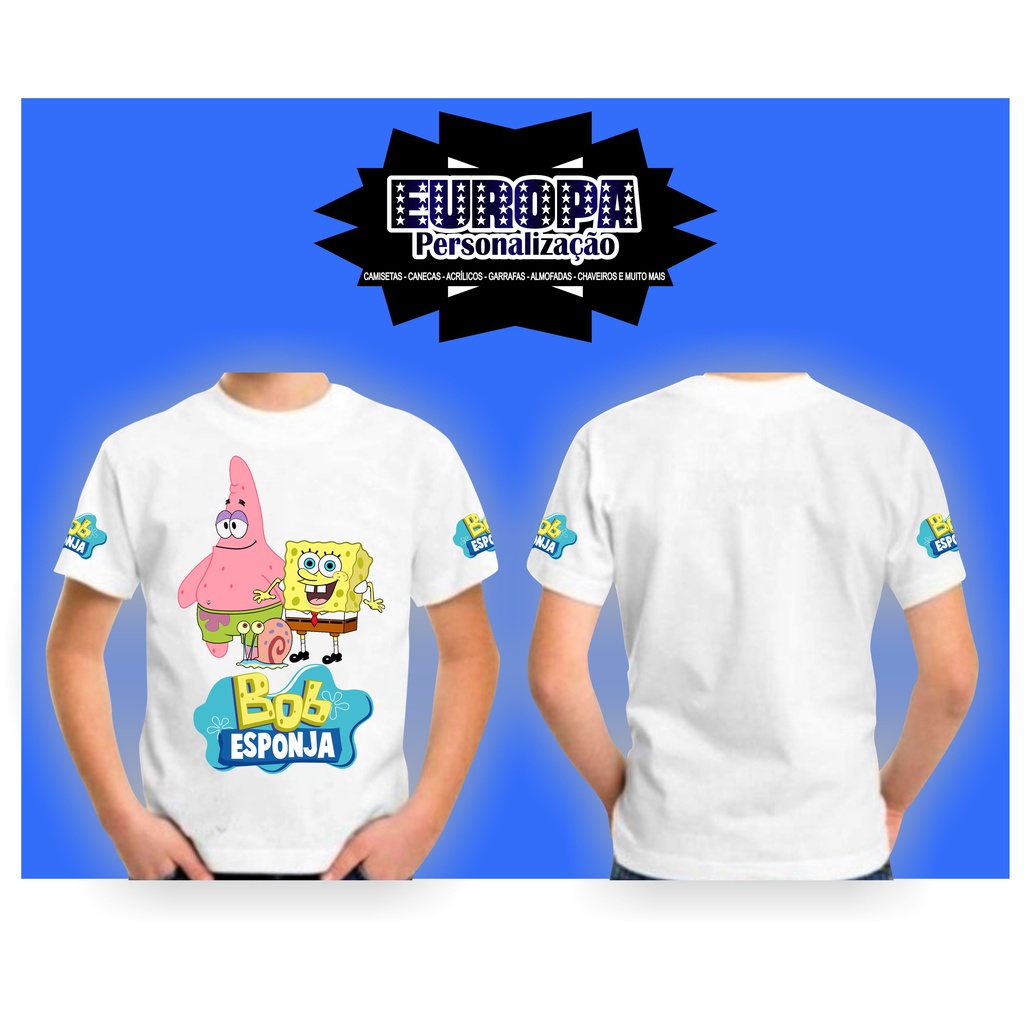 camisa bob esponja em Promoção na Shopee Brasil 2023