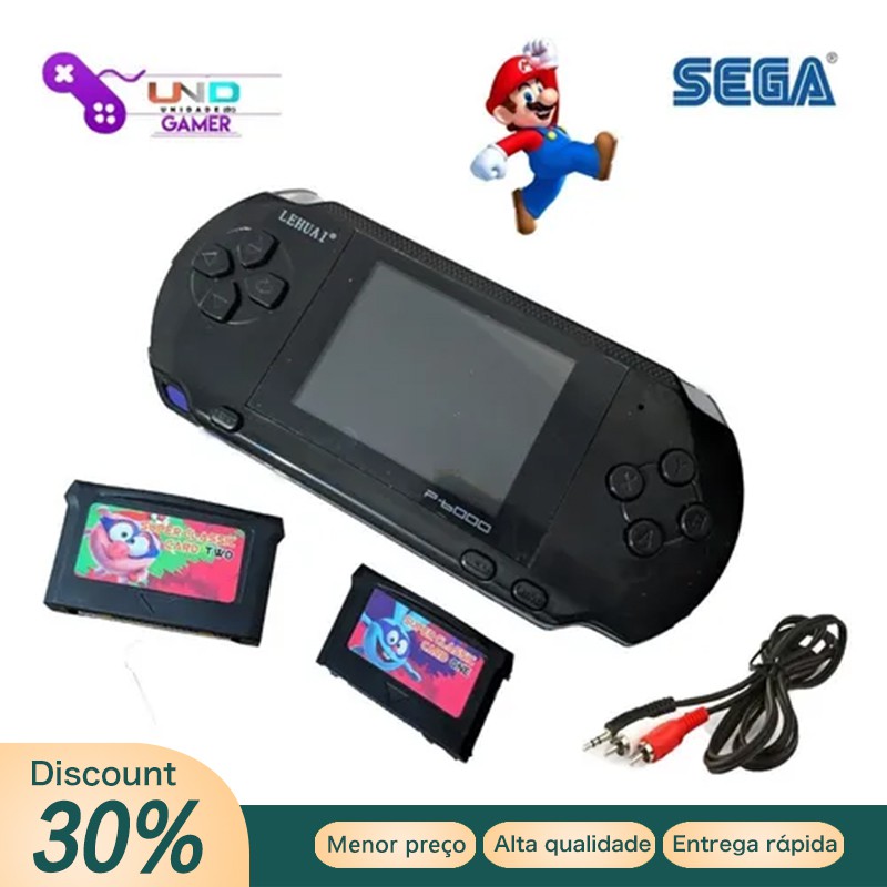 YOOXI Máquina de jogo nostálgico para Pocket Psp, tela grande HD embutida  de 5000 jogos, 6,5 polegadas, 6000 Ma portátil portátil de joystick duplo,  suporte para ouvir/leitura/gravação.