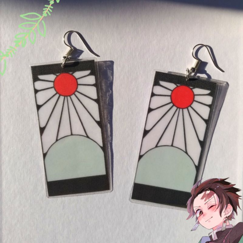 Brinco hanafuda Tanjiro, Kimetsu no Yaiba, anime, otaku, demon slayer ...