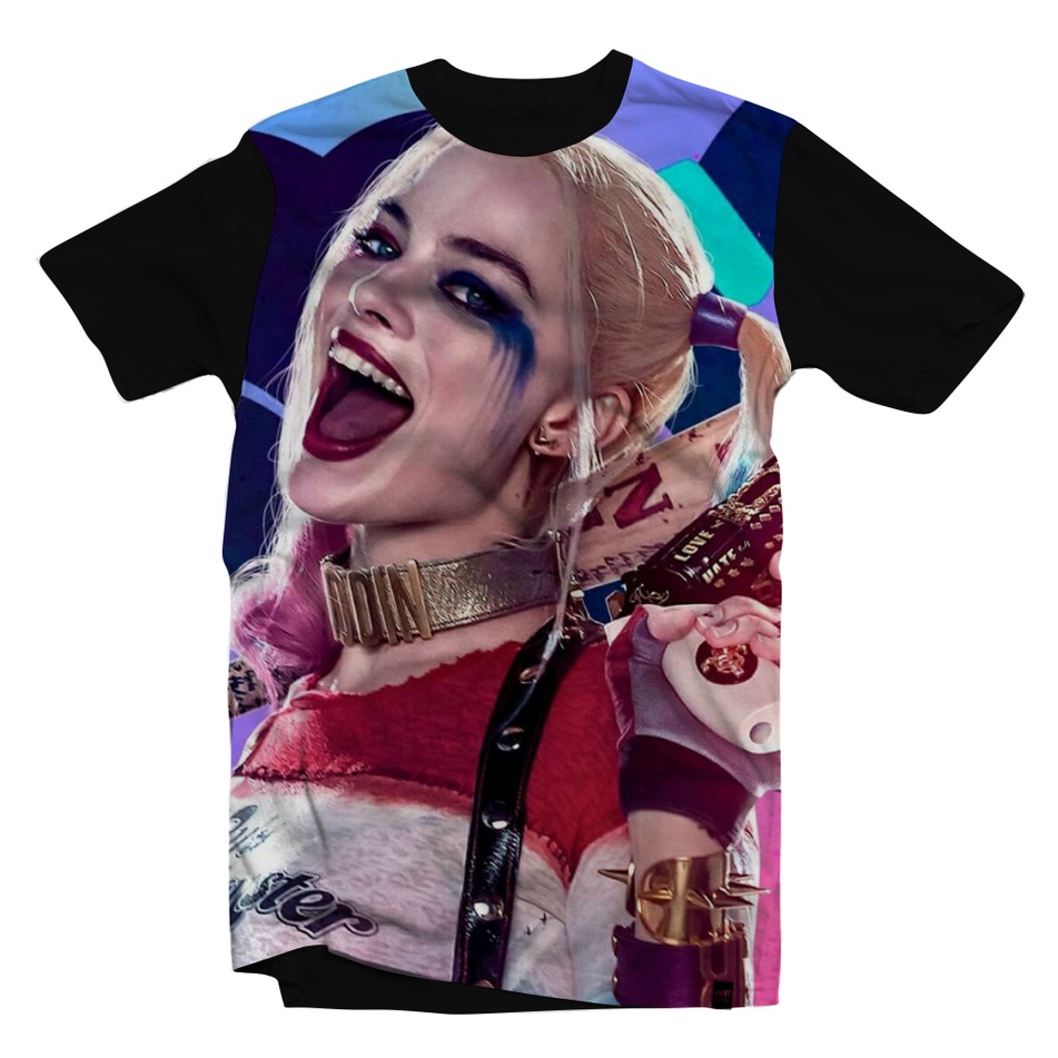 Camiseta Da Arlequina Coringa Blusa Roupa Harley Quinn