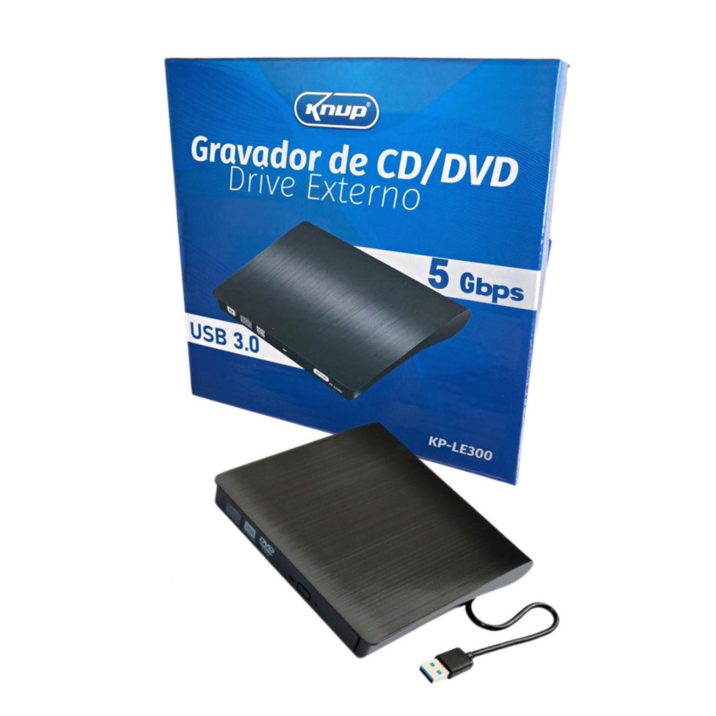 Leitor Externo CD / Dvd-Rw USB 9.5Mm