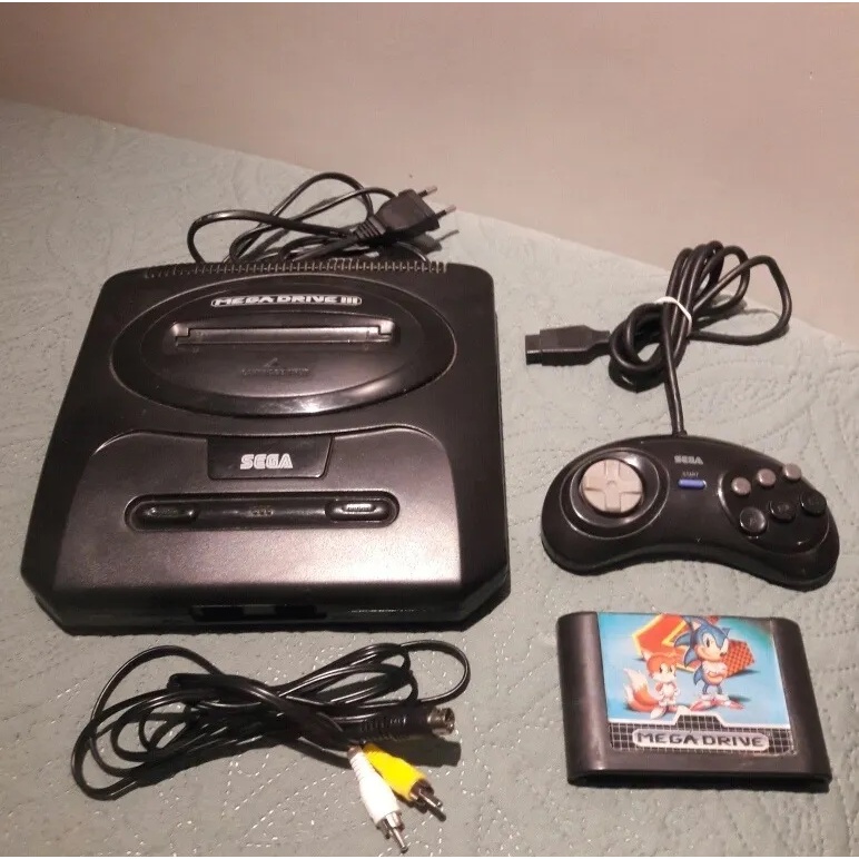 Gameteczone Usado Console Mega Drive III 16 bits 02 Controle +