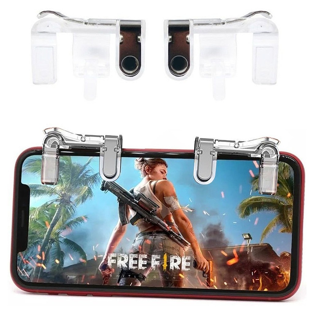 Kit 10 Gatilho Free Fire Botões R1 L1 Jogo De Tiro Para Celular Par De  Joystick TemShop