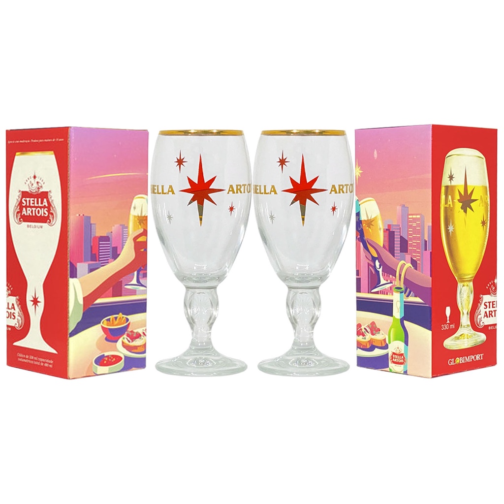 Kit 2 Taças Stella Artois Série Limitada 650ml Oficial Ambev | Shopee ...