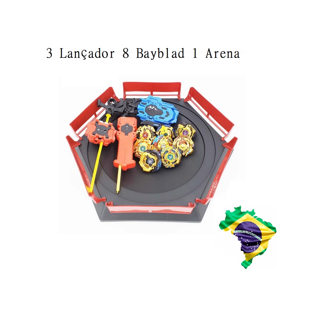 Bleyblade Arena Conjunto De Brinquedo Com 8 Peões