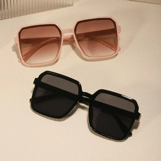 1 Peça Unisexo Clássico Unisexo Clássico Grande Quadrado Preto Moda Moderna Tudo em Combinação Óculos de Sol Outdoor Sunshade Sunglasses