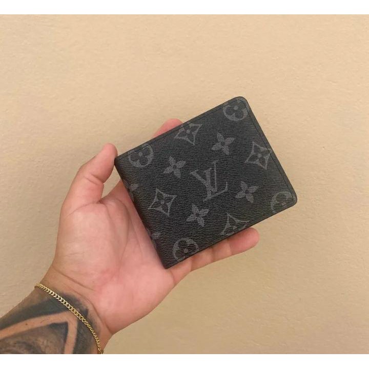 Carteira Masculina Monogram Lv Preta Vs Graffite Louis Vuitton Lv Couro Top Premium Desenhado Promoção