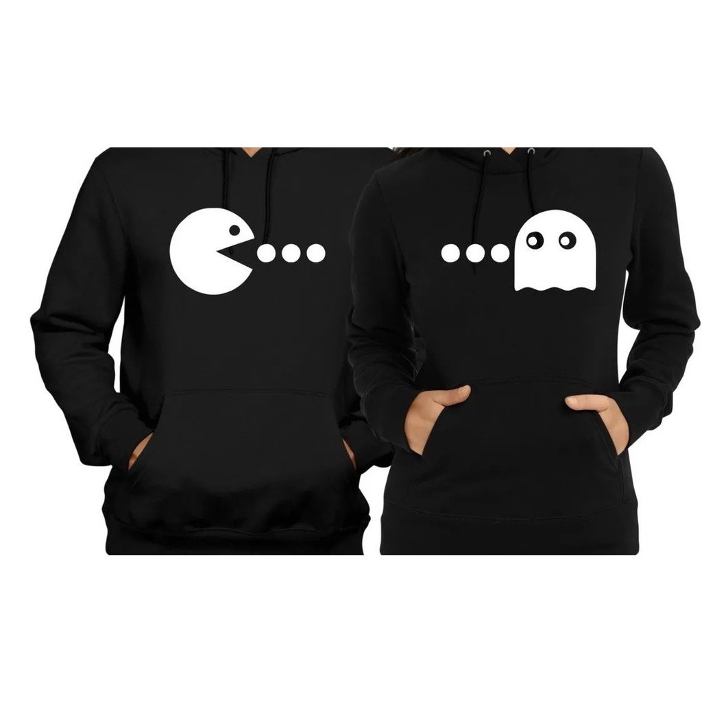 Moletom Casal Dia Dos Namorados Fantasminha E Pac Man -5082 | Shopee Brasil