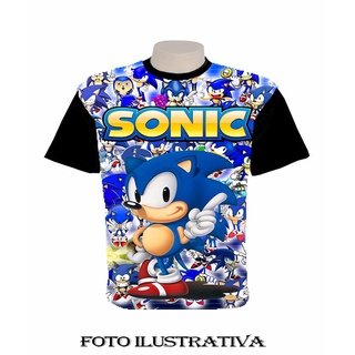 Camiseta Full 3D Jogo Anime Game Garota - Preto