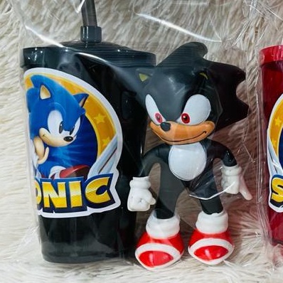 Boneco Sonic com caneca e o - Concept Plus - Lajeado/ RS