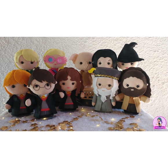 Kits de Bonecos Decorativos HP (Harry, Ronny, Hermione, Snape ...
