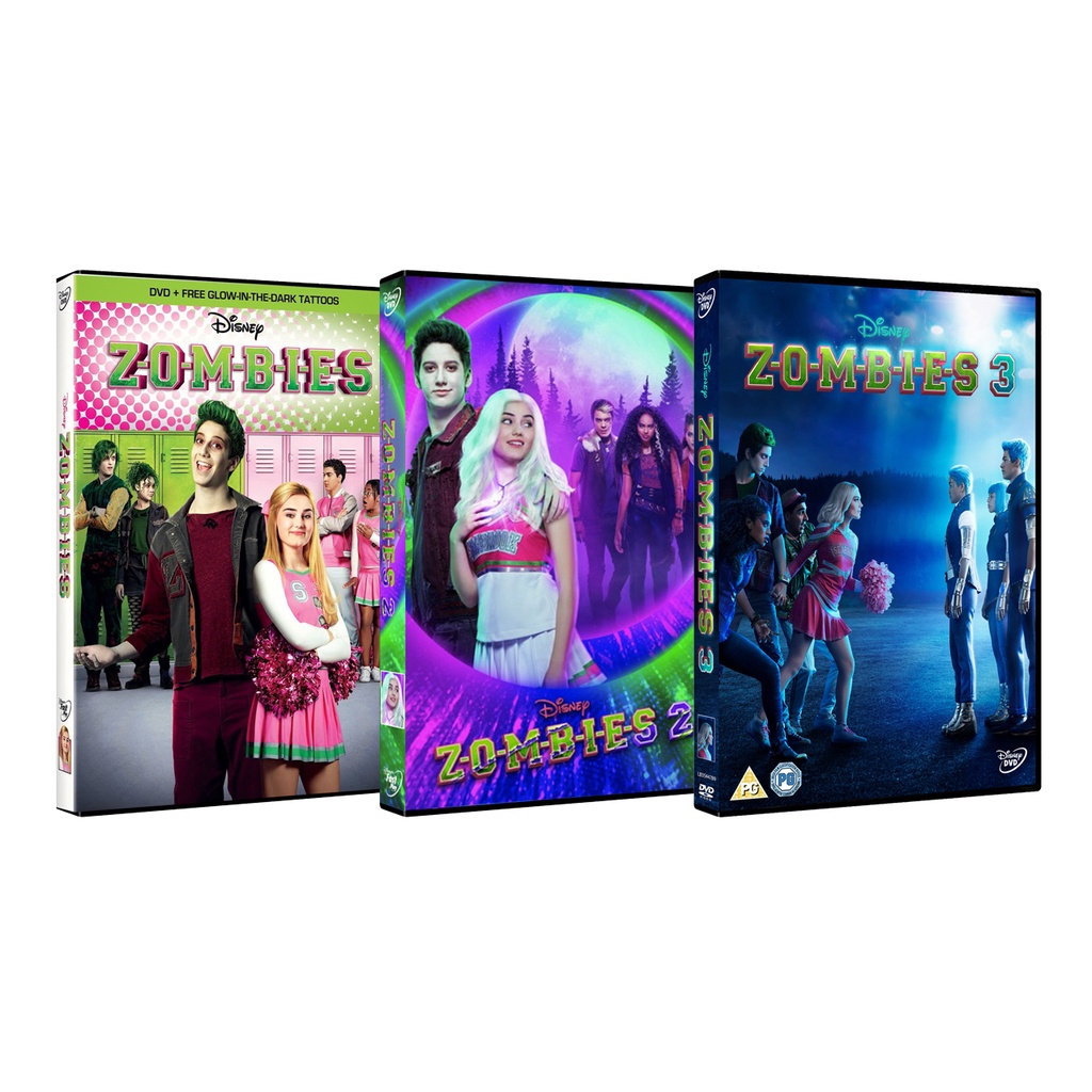 DVD Zombies 1, 2 e 3