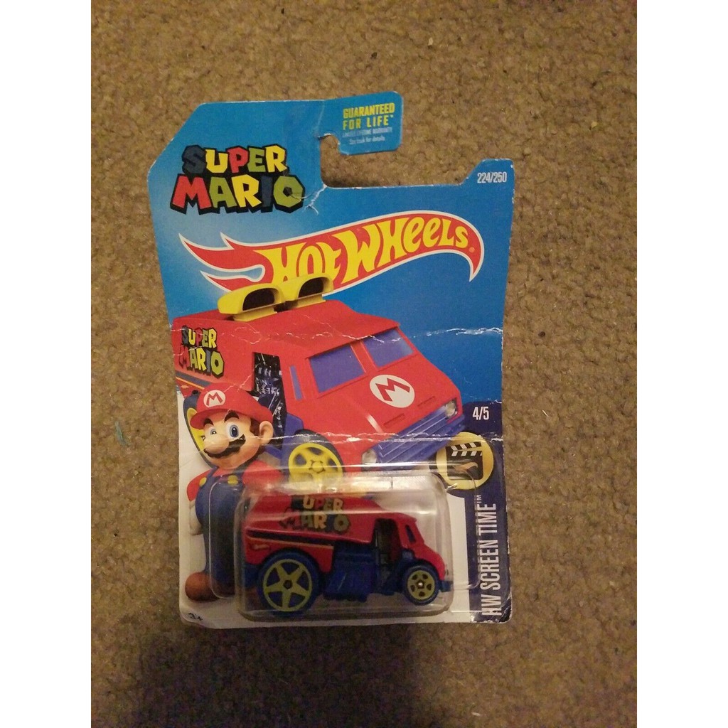 Bx124 Hot Wheels Super Mario Cool One Screen Time H3br | Shopee Brasil