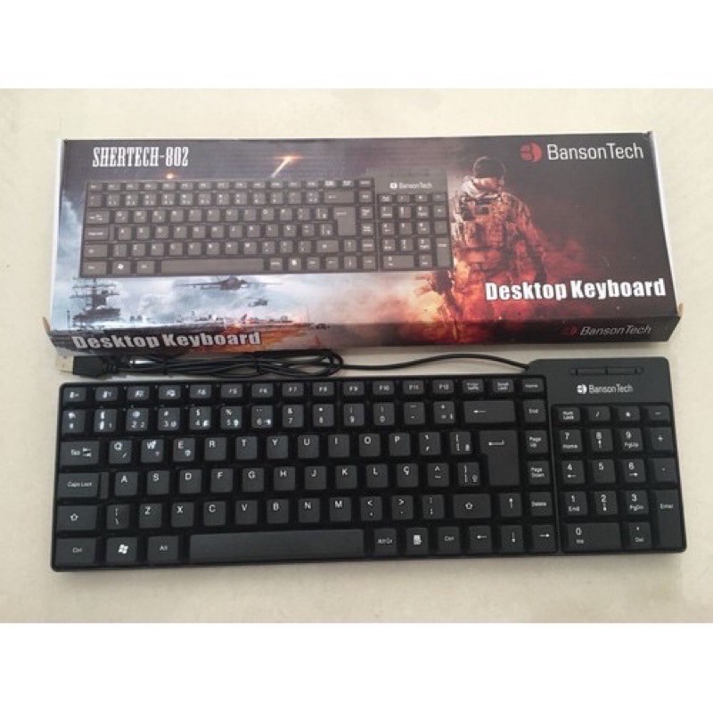 Teclado USB Banson Tech Shertech-802 / 702 ABNT2