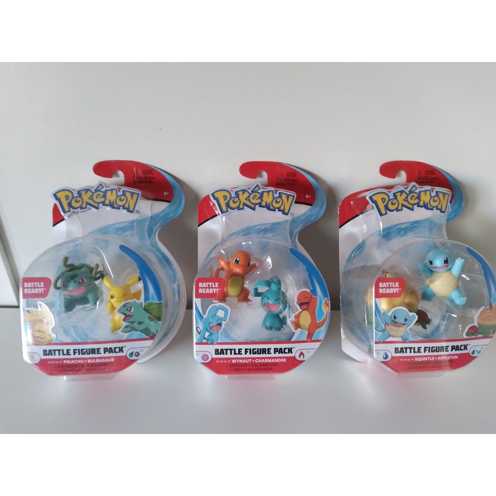 Bonecos Pokemon Figura de Batalha Togepi + Charmander - 2601 SUNNY  BRINQUEDOS