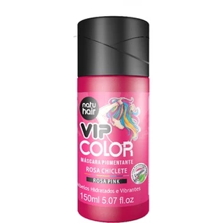 Máscara Pigmentante Vip Color Rosa Chiclete Natuhair (Rosa Pink) 150ml