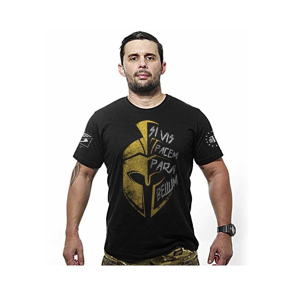 Camiseta Militar Masculina Si Vis Pacem Para Bellum Sparta