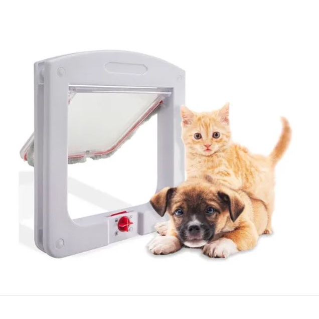 Passagem Porta Pet Portinha Para Gato Ou Cão Com 4 Em 1