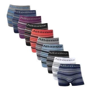 KIT 3, 6 ou 9 Cuecas Boxer Altomax Microfibra Cores Variadas Conforto e Estilo para o Dia a Dia em Oferta na Shopee