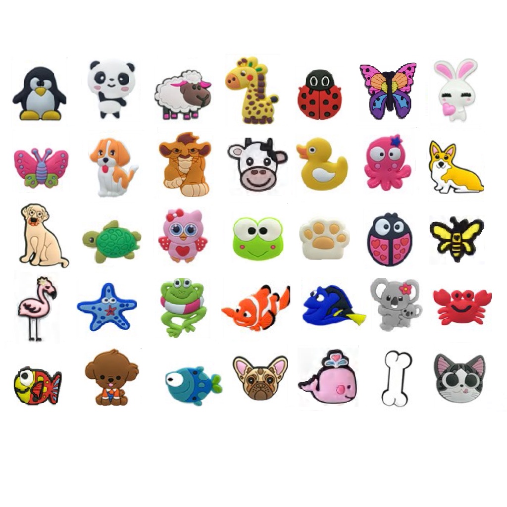 Pins Enfeites Botons Para Crocs Animais Shopee Brasil