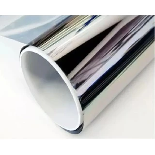 Insulfilmes Espelhado 5m X 50cm por Fora, Fume Dentro smoke, espelhado prata, vidros, box, sacadas e outros