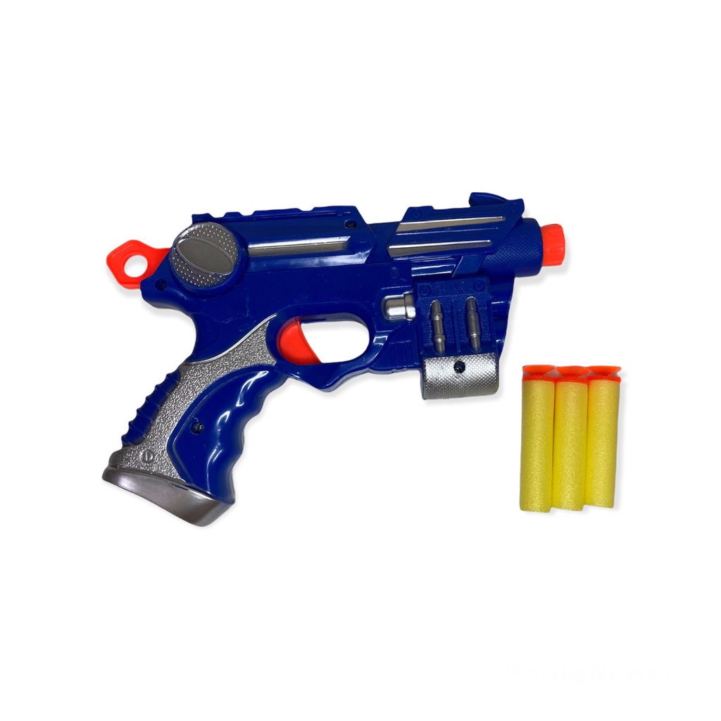 Revolver Arma De Brinquedo Espoleta Reforçado Com 5 Cartela