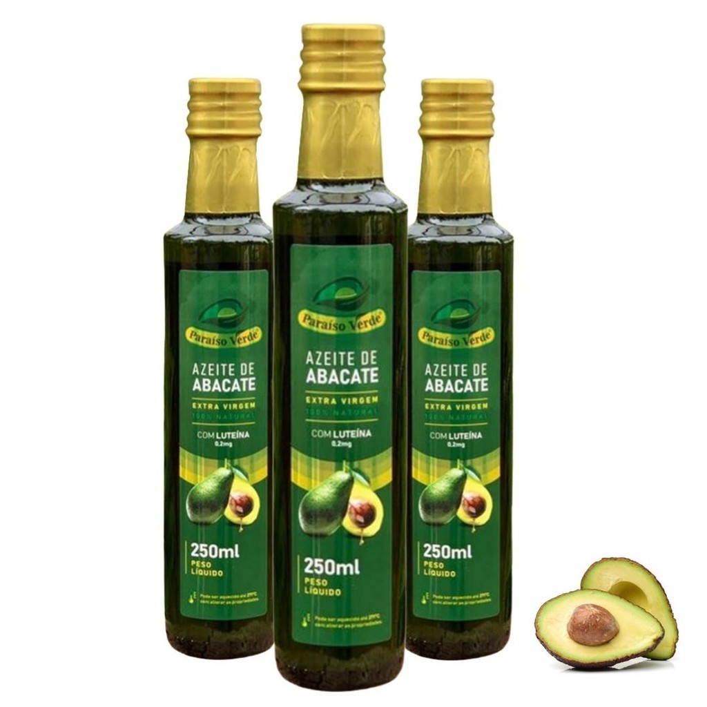 Azeite De Abacate 100% Puro Saudável para cozinhar Extra Virgem Paraíso ...
