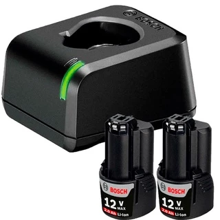Kit 2 Baterias 12V 2,0 AH + 1 Carregador GAL 12V-20 Bivolt BOSCH