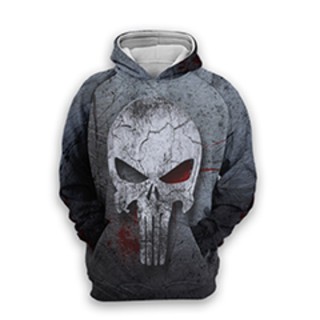 Blusa Moletom Justiceiro Marvel Caveira Agasalho Unisex