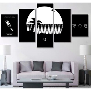 Quadro Decorativo Personalizado The Neighbourhood Álbum Sweater Weather Indie 5 PEÇAS