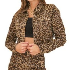 Jaqueta feminina animal store print