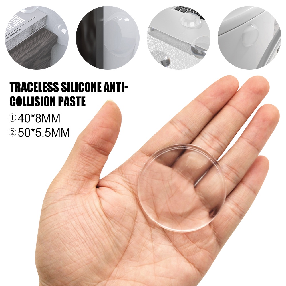 Protetor De Parede De Silicone Flexível Transparente Anti-Derrapante Para Portas