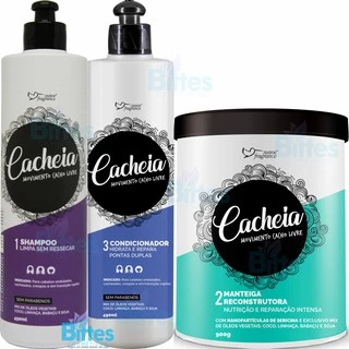 Kit Capilar Cacheia Suave Fragrance Cosméticos Movimento Cacho Livre Nutrição Reparação Intensa