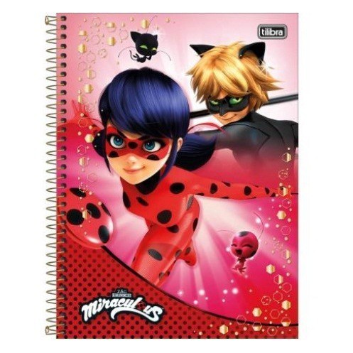 Caderno Cartografia e Desenho Cat Noir 96 Folhas - Tilibra Preto