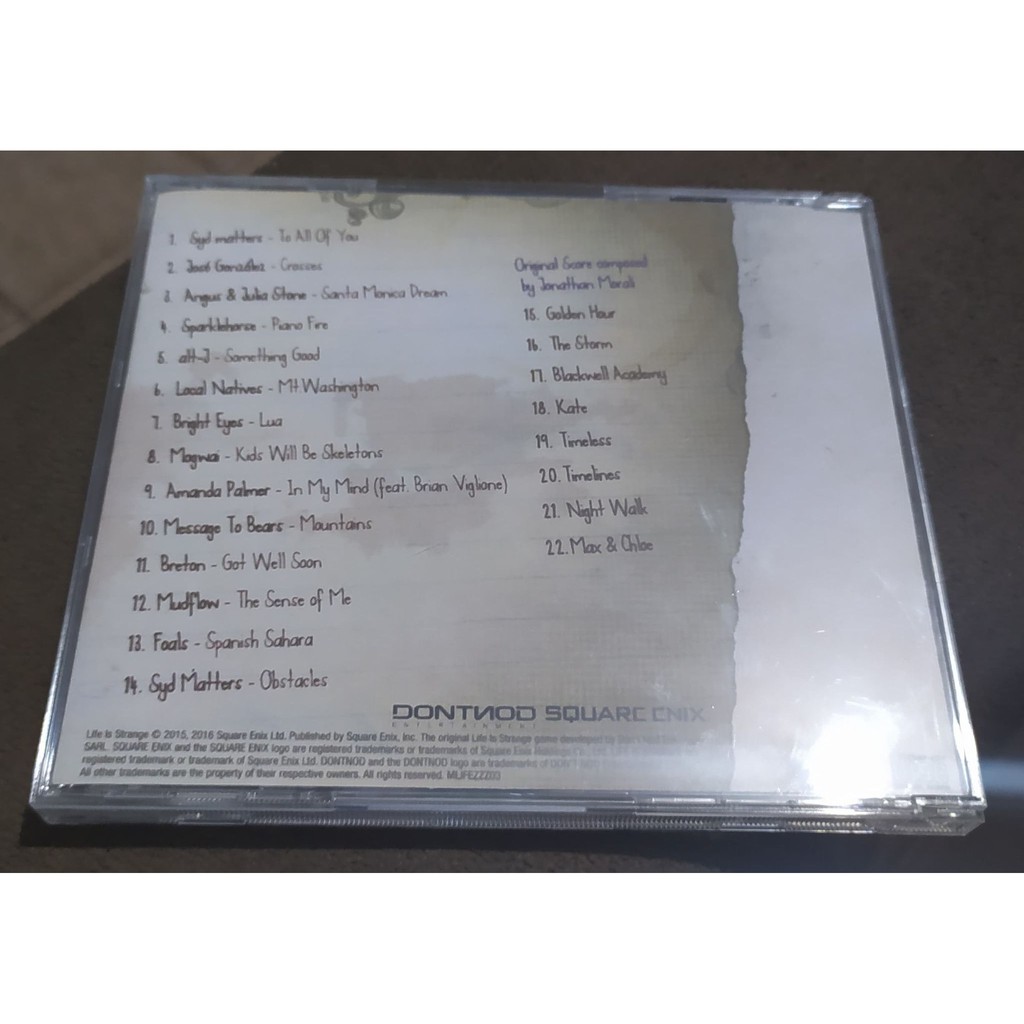 Life is strange ライフイズストレンジ サントラ CD Life Is Strange Soundtrack Various Artists CD 2016 Square Enix