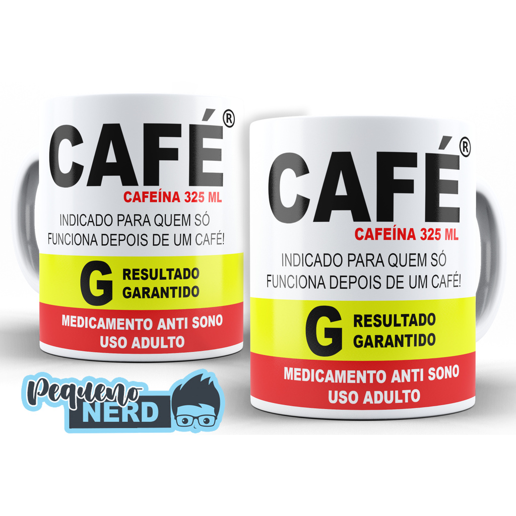 Caneca Café Cafeína 325 ML Anti Sono