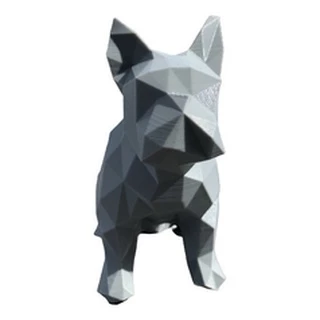 Bulldog Francês Low Poly - Tam P - Monocolor