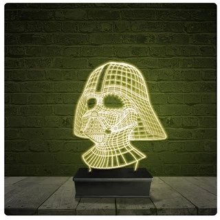 Led Luminária Acrílico Abajur - Darth Vader Star Wars