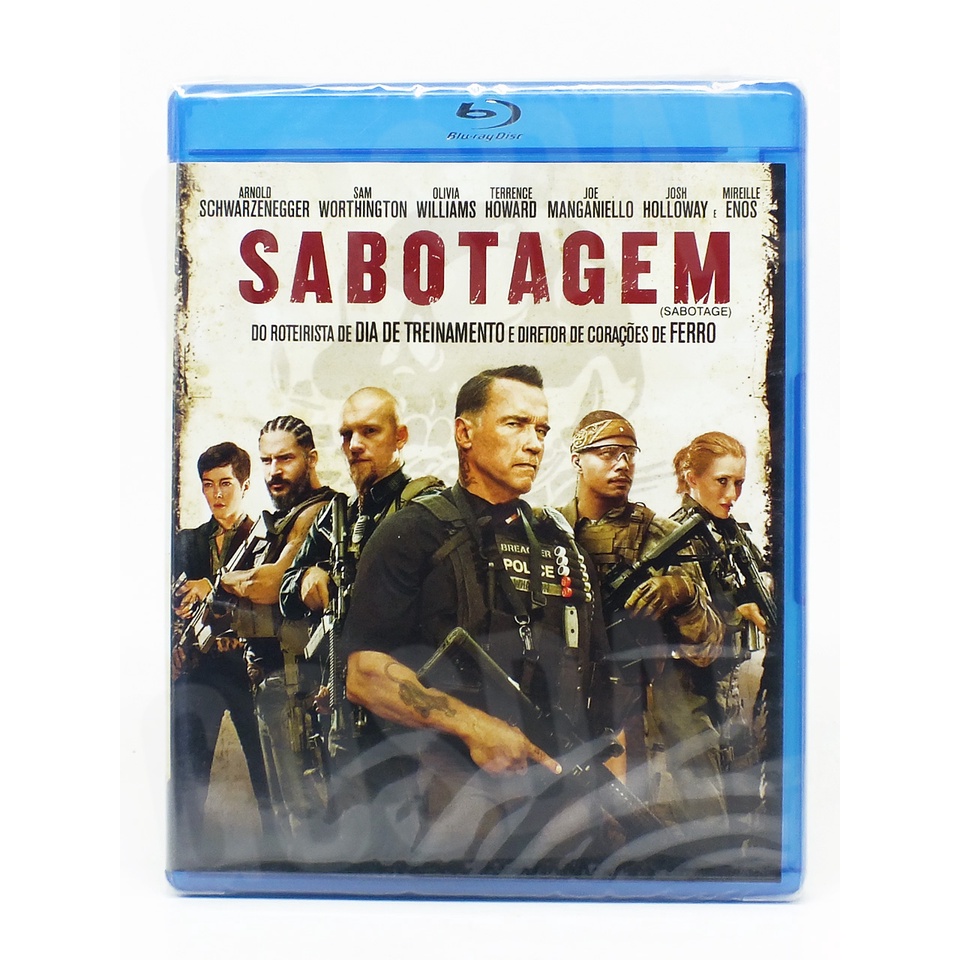 Blu Ray Sabotagem - Arnold Schwarzenegger e Sam Worthington - Raro ...